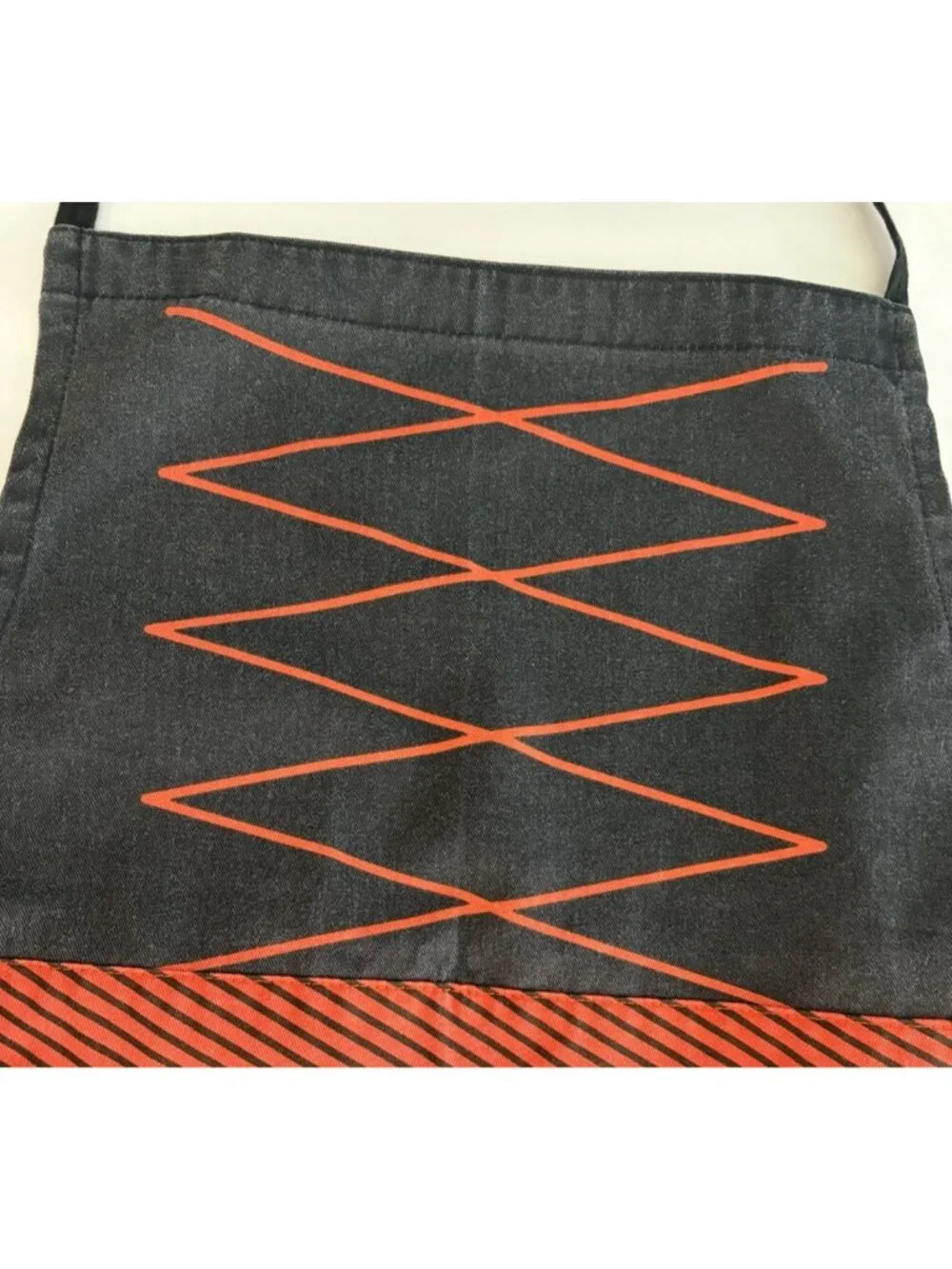 Vintage Kmart Halloween Bat Witch Apron Pocket Witchycore Fall Retro Kitchen